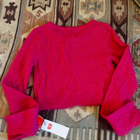 90s y2k style pink Cropped sweater& mini purse - Picture 6 of 11